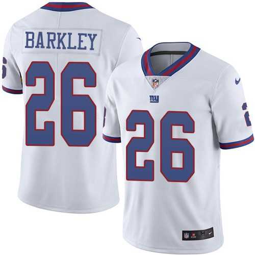 Youth Nike Giants 26 Saquon Barkley White Color Rush Limited Jersey Dzhi,We sell and wholesale Youth Nike Giants 26 Saquon Barkley White Color Rush Limited Jersey Dzhi on line form chian!